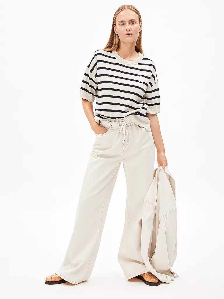 ARMEDANGELS | Pullover LIZAA LINO STRIPES | dunkelblau