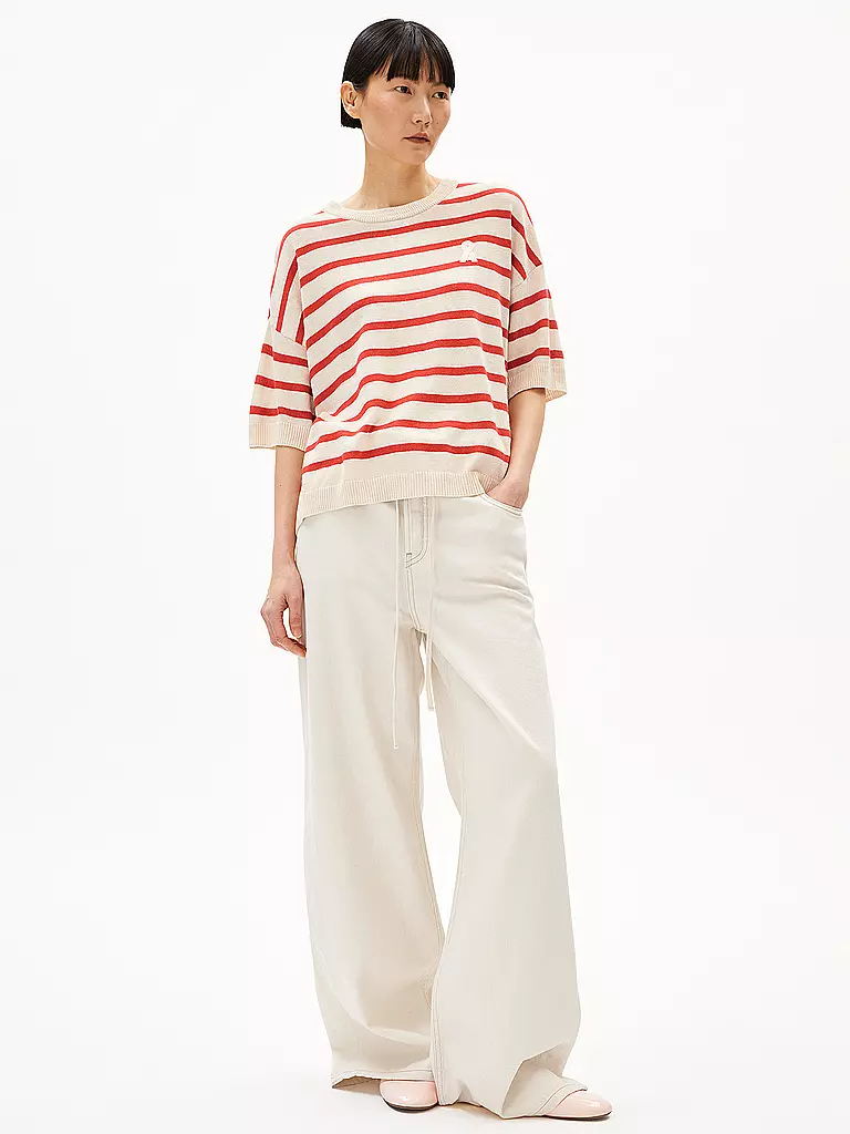 ARMEDANGELS | Pullover LIZAA LINO STRIPES | dunkelblau