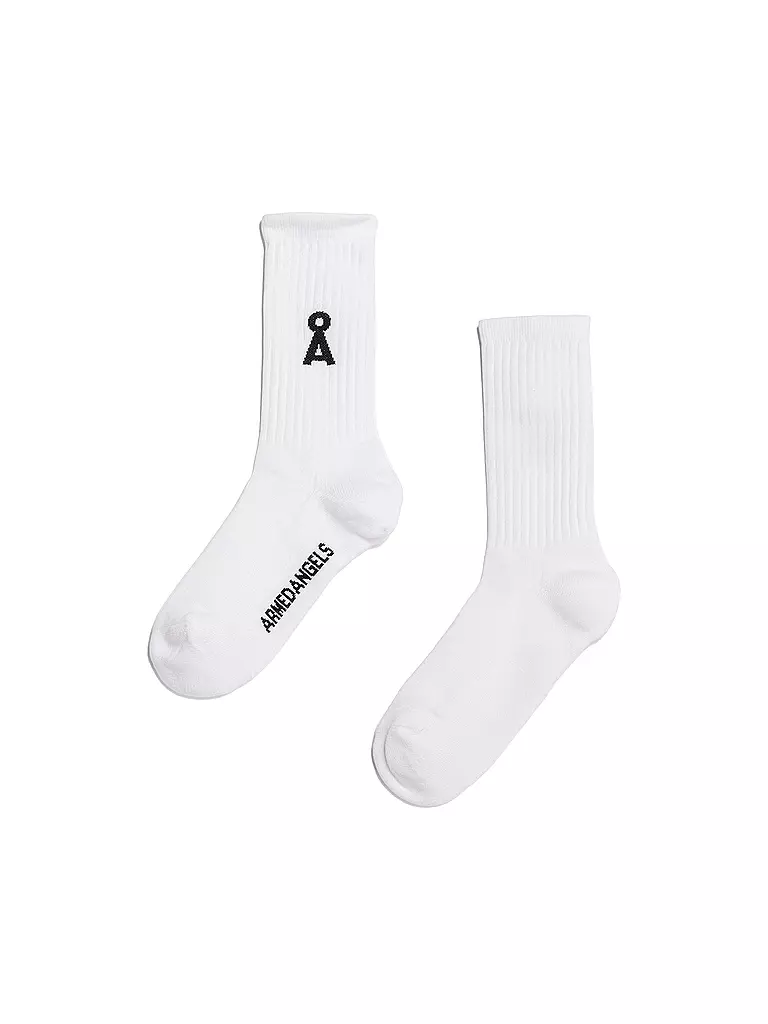 ARMEDANGELS | Socken SAAMU white | schwarz