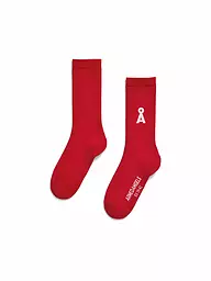 ARMEDANGELS | Socken SAAMUS BOLD space steel | rot