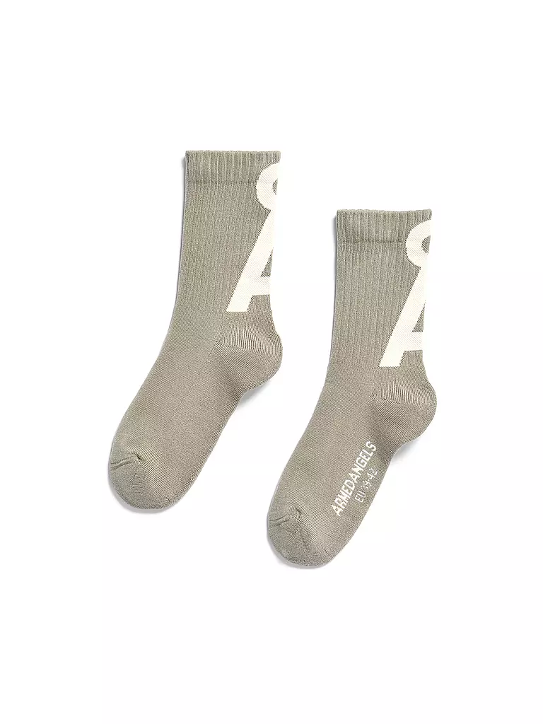 ARMEDANGELS | Socken SAAMUS light sage - pure | beige