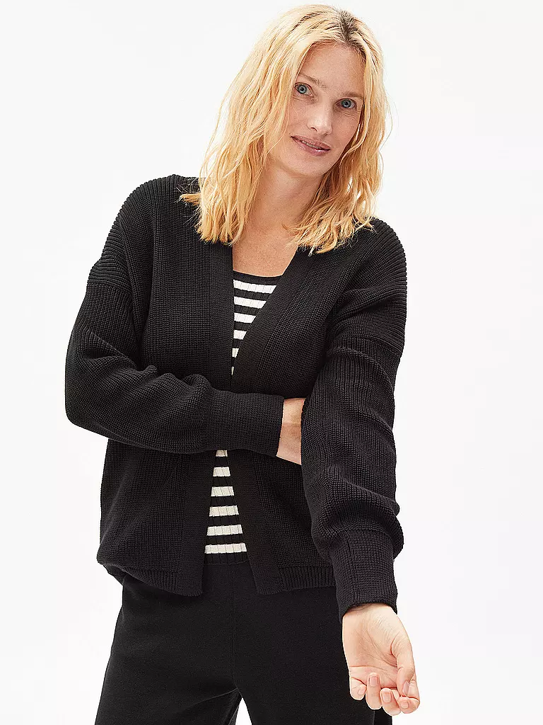ARMEDANGELS | Strickjacke Loose Fit VIDANAA | grün