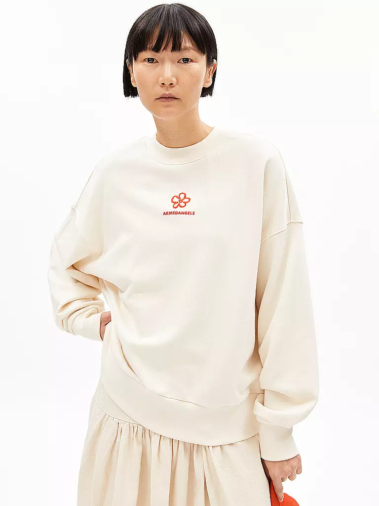 ARMEDANGELS | Sweater ALIZAA FLOWER  | creme