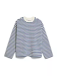 ARMEDANGELS | Sweater Oversized Fit FRANKAA  STRIPES | dunkelblau
