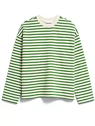ARMEDANGELS | Sweater Oversized Fit FRANKAA  STRIPES | grün