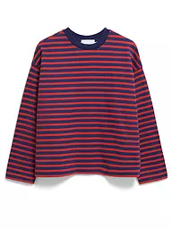 ARMEDANGELS | Sweater Oversized Fit FRANKAA  STRIPES | rot