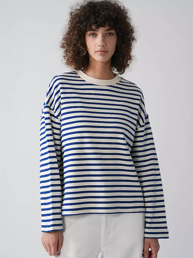 ARMEDANGELS | Sweater Oversized Fit FRANKAA  STRIPES | rot
