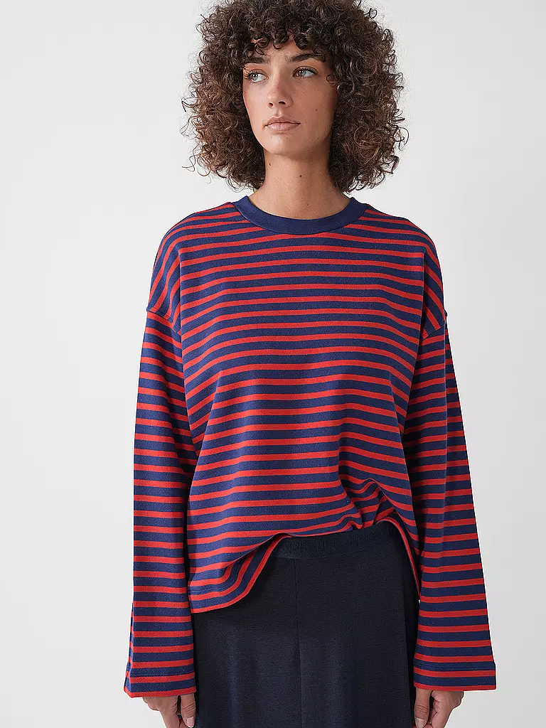 ARMEDANGELS | Sweater Oversized Fit FRANKAA  STRIPES | creme