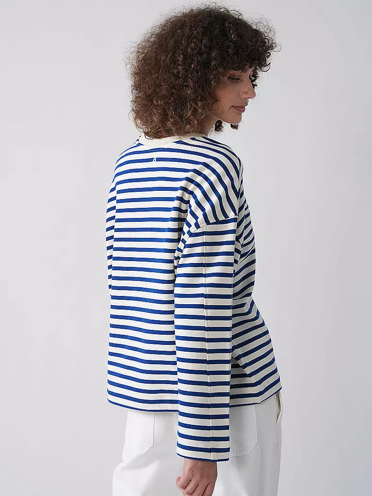 ARMEDANGELS | Sweater Oversized Fit FRANKAA  STRIPES | rot