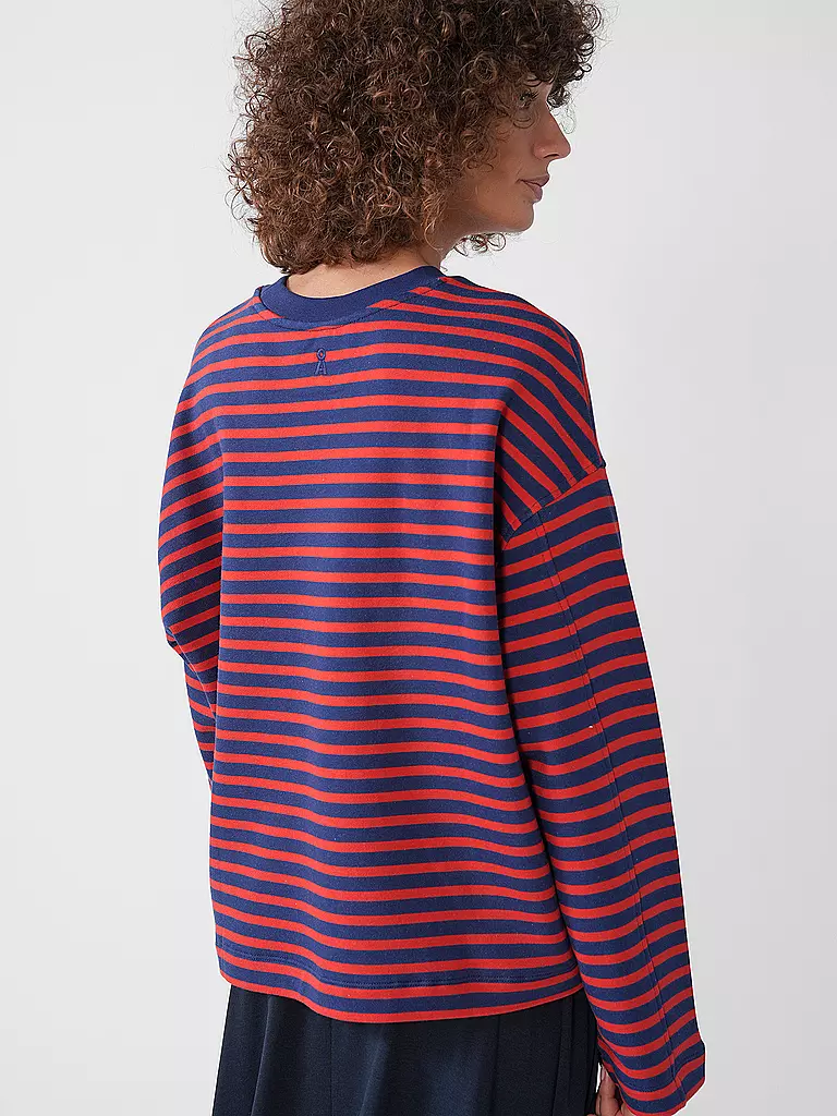 ARMEDANGELS | Sweater Oversized Fit FRANKAA  STRIPES | creme