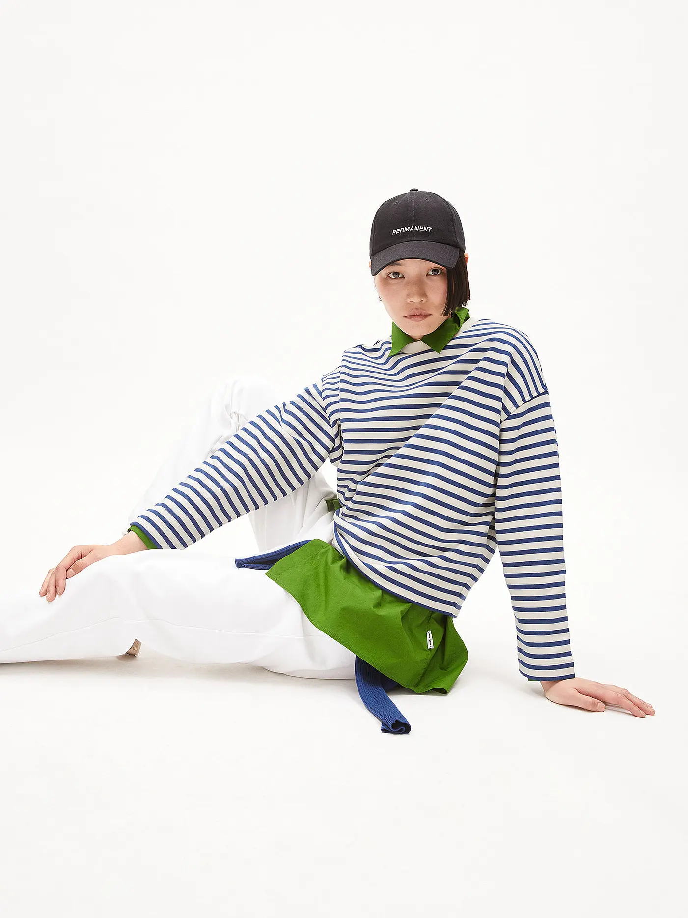 ARMEDANGELS | Sweater Oversized Fit FRANKAA  STRIPES | dunkelblau