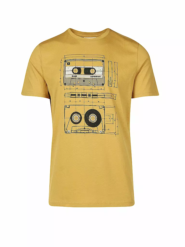 ARMEDANGELS | T-Shirt " Jaames Cassettes " | gelb
