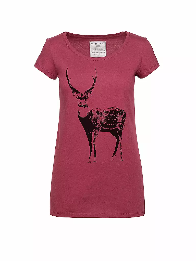 ARMEDANGELS | T-Shirt "Uma Nordic Deer" | rot