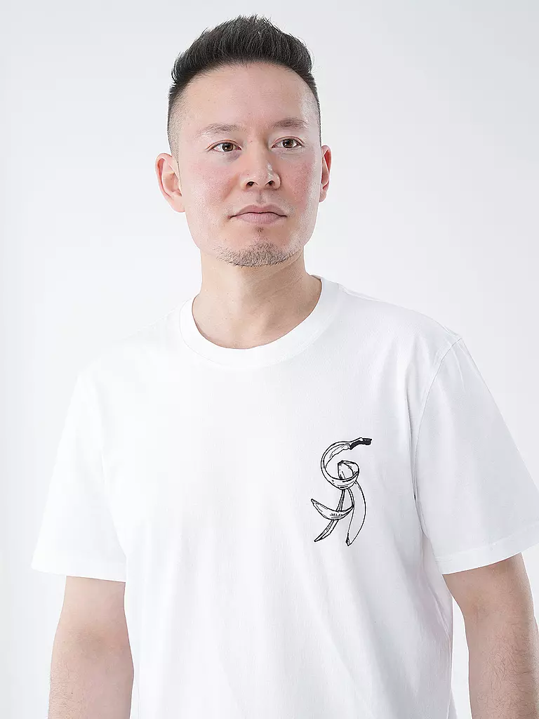 ARMEDANGELS | T-Shirt AADONI CHEST BANANAA | weiss