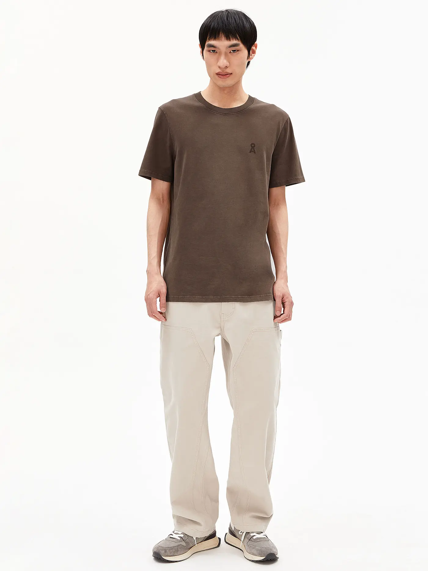 ARMEDANGELS | T-Shirt ICONIC  MAARKOS  | braun
