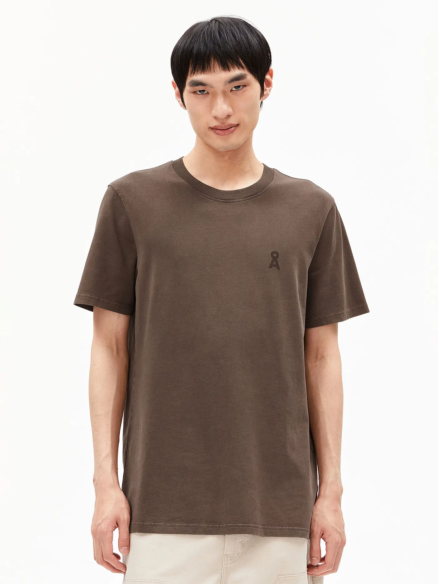 ARMEDANGELS | T-Shirt ICONIC  MAARKOS  | braun