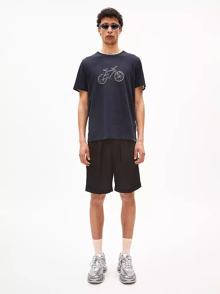 ARMEDANGELS | T-Shirt JAAMES CLOUD BIKE | dunkelblau