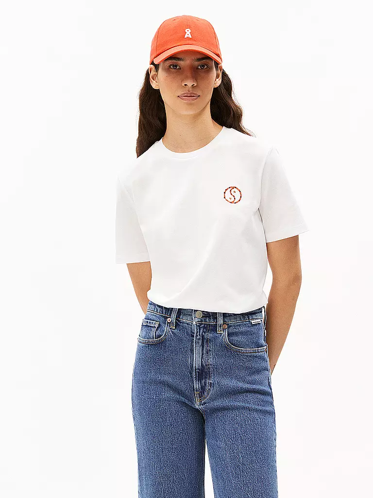 ARMEDANGELS | T-Shirt LUALAA FLOWER | weiss