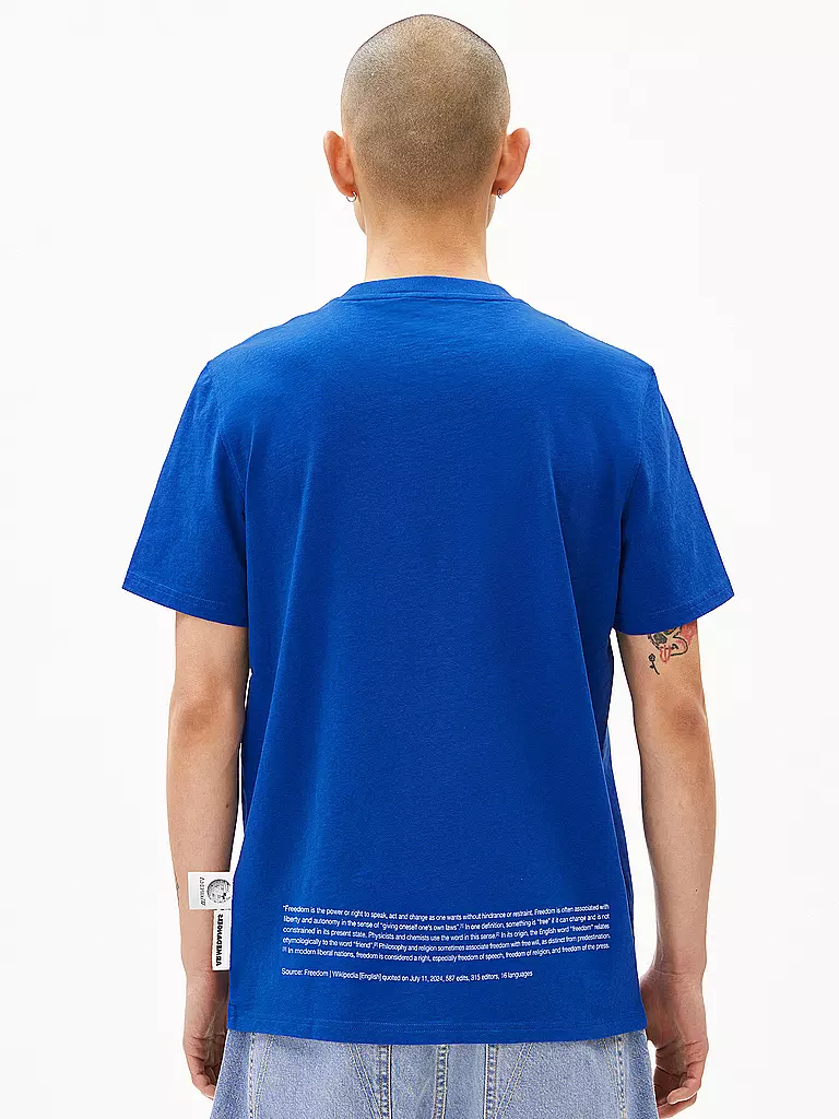 ARMEDANGELS | T-Shirt MAARKOS WIKIPEDIA | gelb