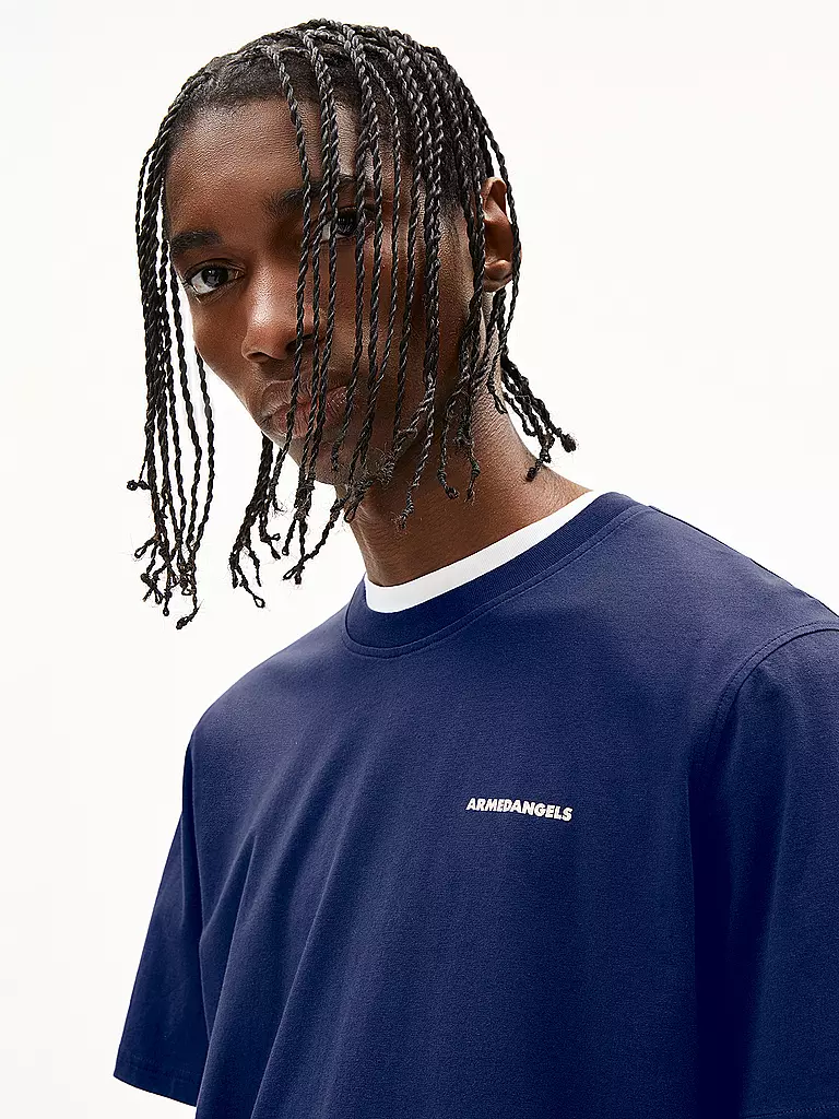 ARMEDANGELS | T-Shirt MAARKOS | dunkelblau