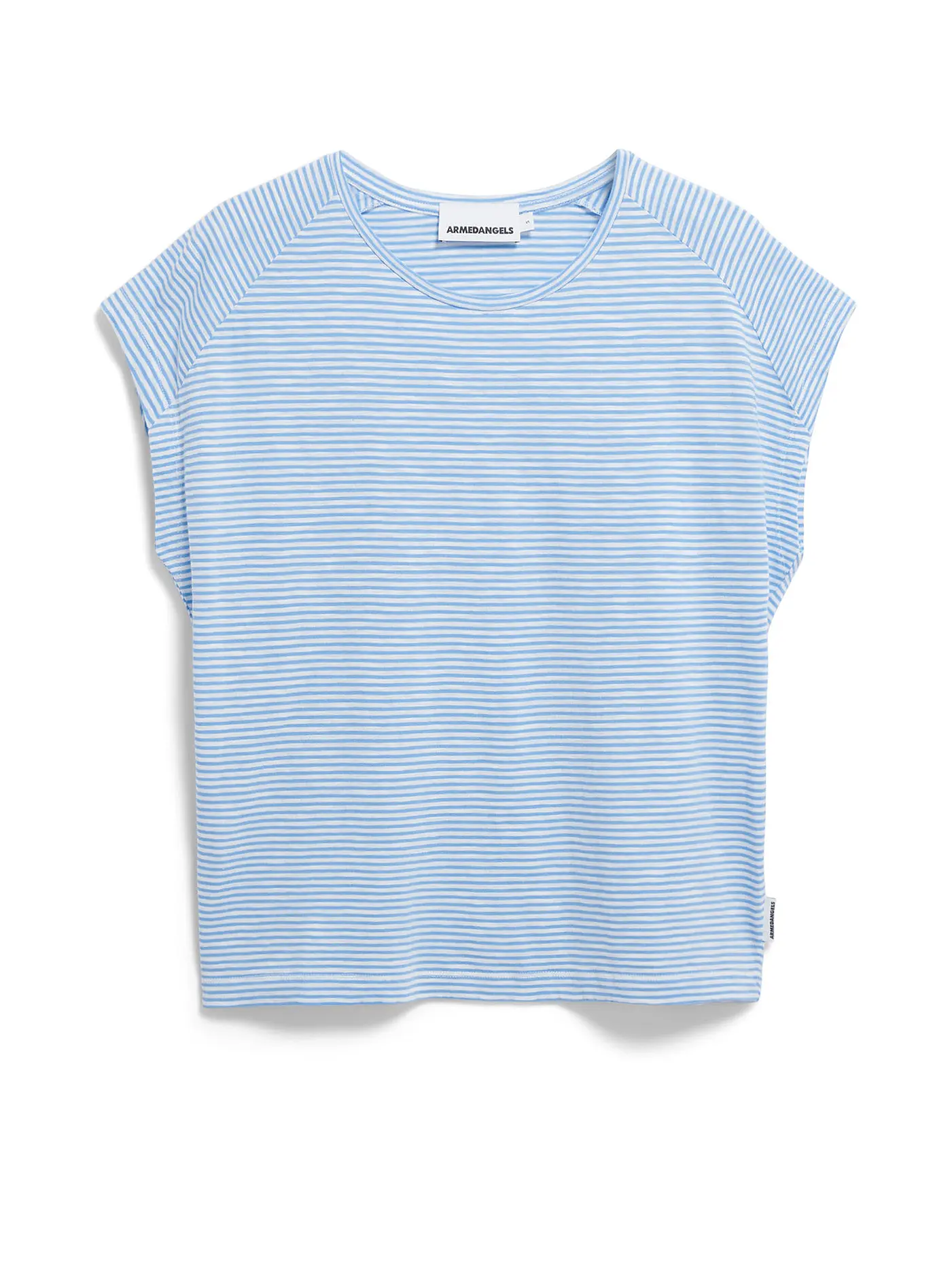 ARMEDANGELS | T-Shirt ONELIAA LOVELY STRIPES | hellblau