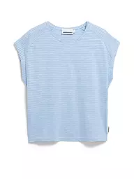 ARMEDANGELS | T-Shirt ONELIAA LOVELY STRIPES | hellblau