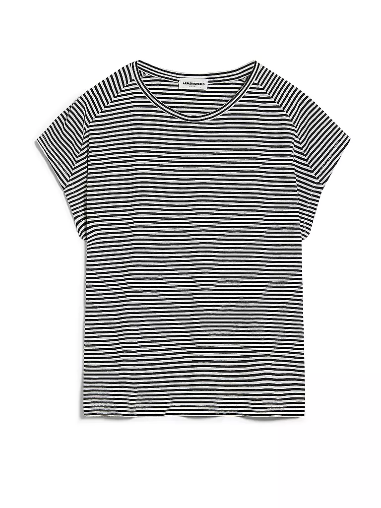 ARMEDANGELS | T-Shirt ONELIAA LOVELY STRIPES | schwarz