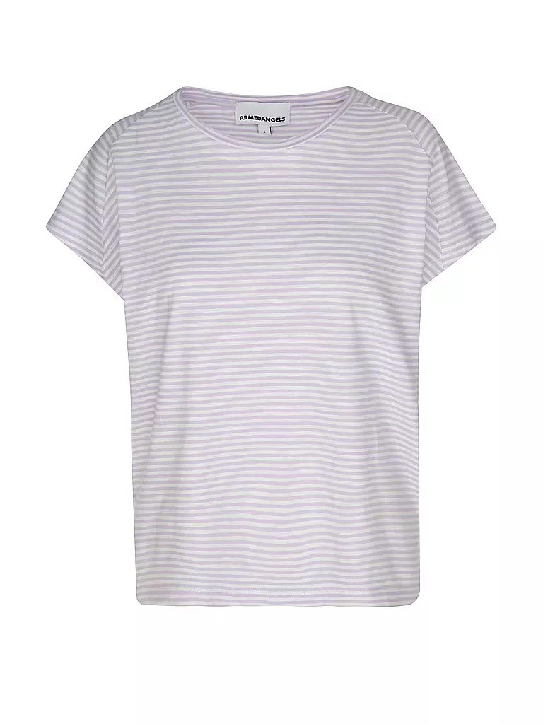 ARMEDANGELS | T-Shirt ONELIAA LOVELY STRIPES | lila