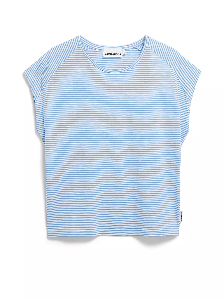 ARMEDANGELS | T-Shirt ONELIAA LOVELY STRIPES | hellblau