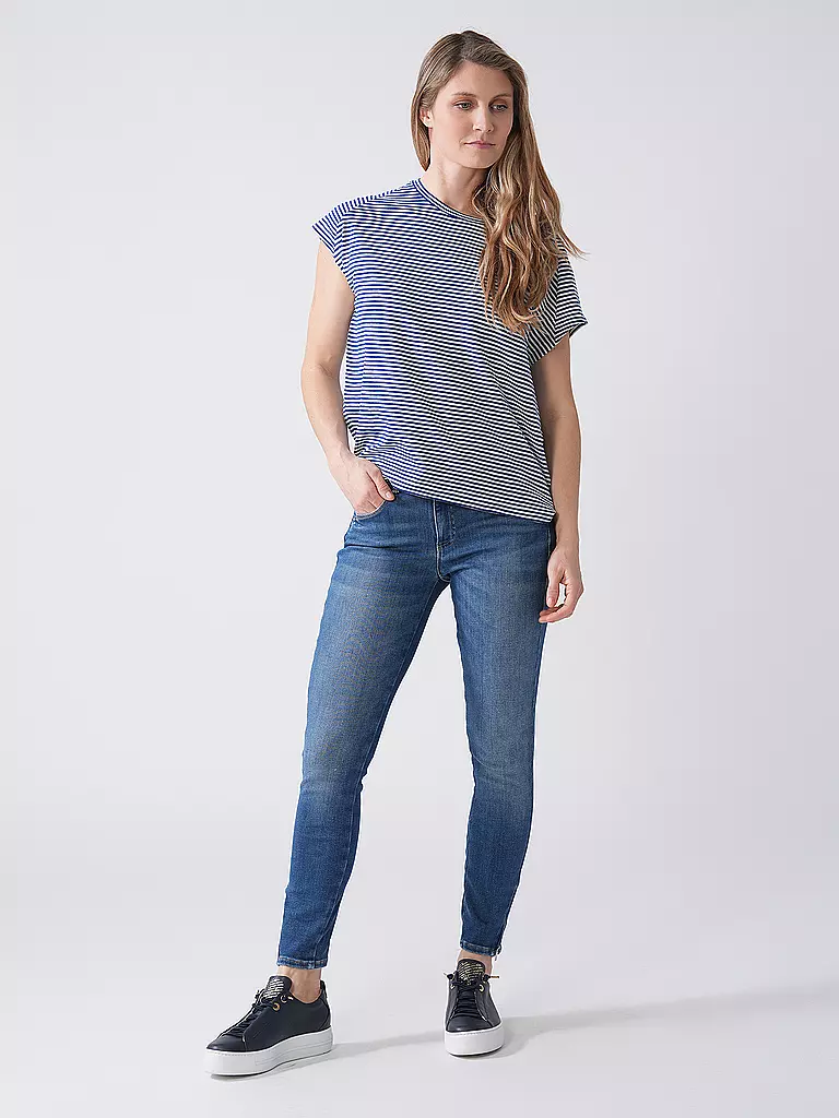 ARMEDANGELS | T-Shirt ONELIAA LOVELY STRIPES | blau