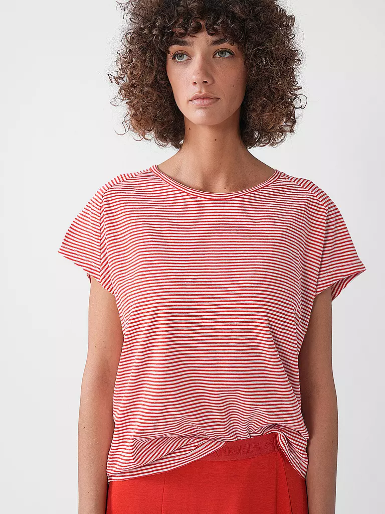 ARMEDANGELS | T-Shirt ONELIAA LOVELY STRIPES | hellblau