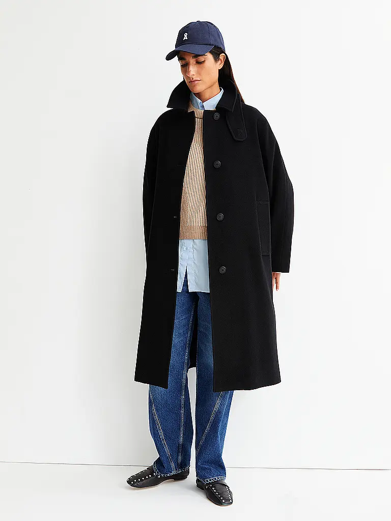 ARMEDANGELS | Wollmantel VAANOISE  | schwarz