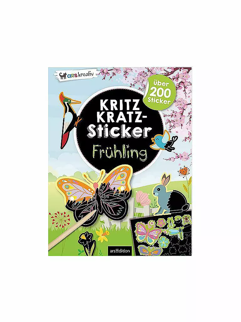 ARS EDITION VERLAG | Kritzkratz-Sticker Frühling | keine Farbe