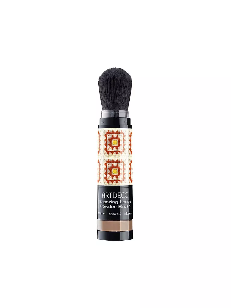 ARTDECO | Bronzing Loose Powder Brush – for Face & Body (80 Tropic Summer) | camel