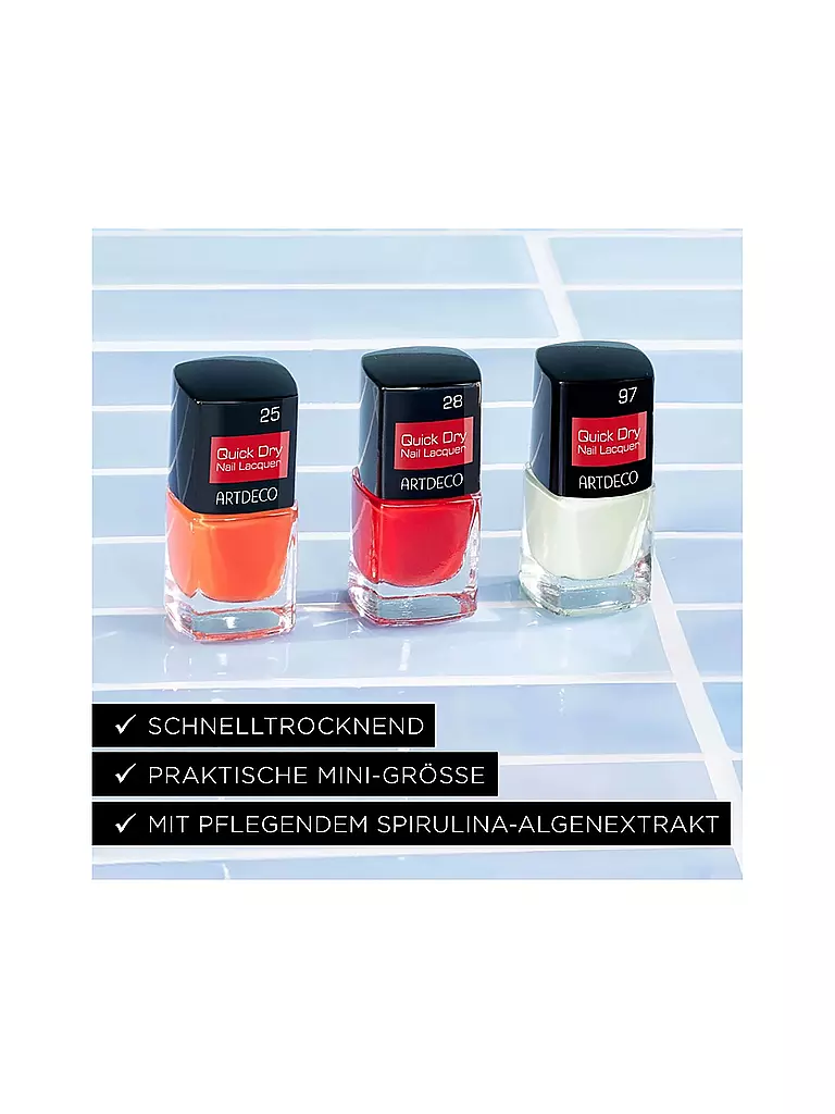 ARTDECO | Quick Dry Nail Lacquer (25 Cocktail Fun) | dunkelrot