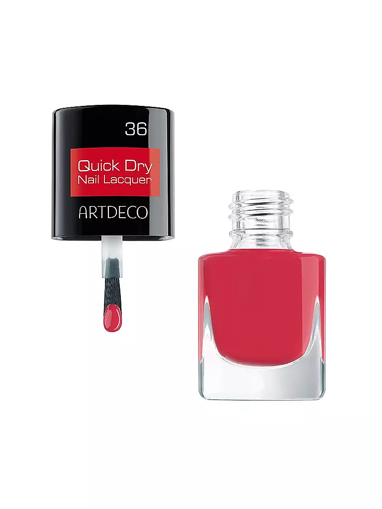 ARTDECO | Quick Dry Nail Lacquer (36 Pink Passion) | dunkelrot