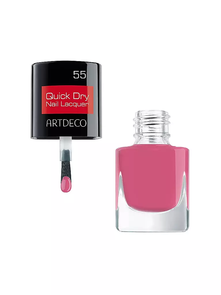 ARTDECO | Quick Dry Nail Lacquer (55 Bingo Flamingo) | dunkelrot