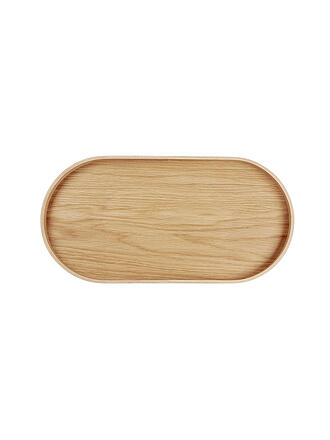 ASA SELECTION | Holzblatte oval 35,5x16,5cm Eiche Braun