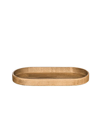 ASA SELECTION | Holztablett Oval BUCHE 37,7x16,5cm Braun