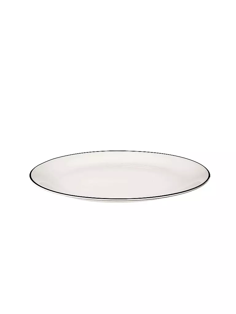 ASA SELECTION | Desserteller "à table ligne noir" 21cm  | weiss