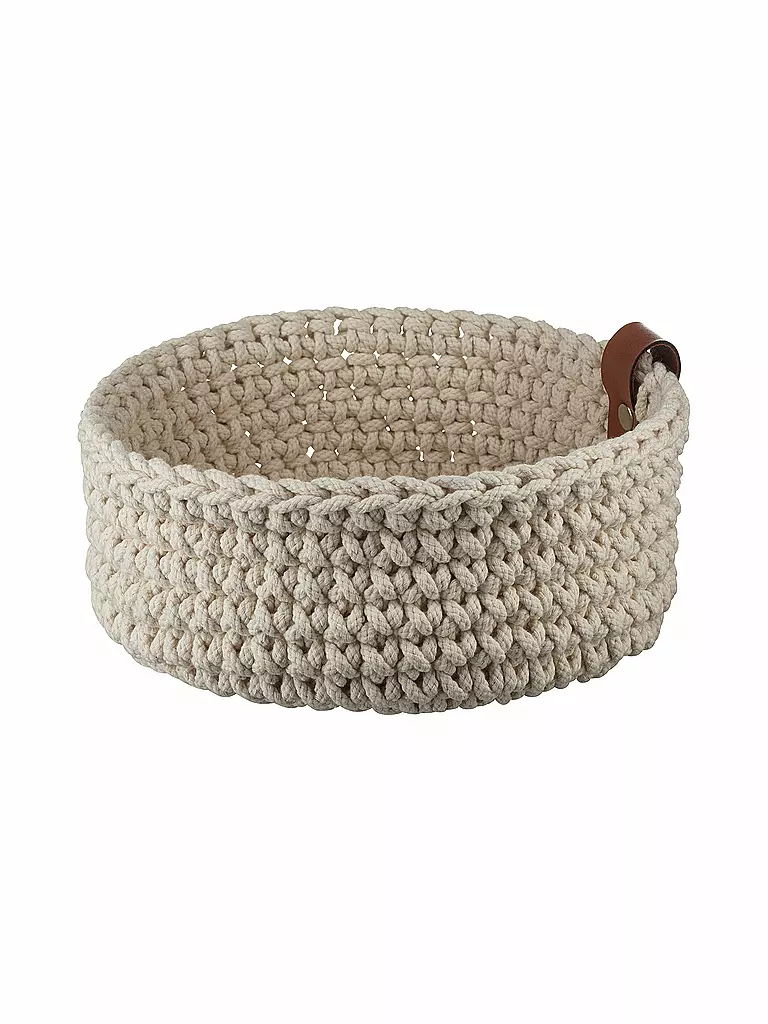 ASA SELECTION | Häkelkorb gross 26x10cm Ecru | creme