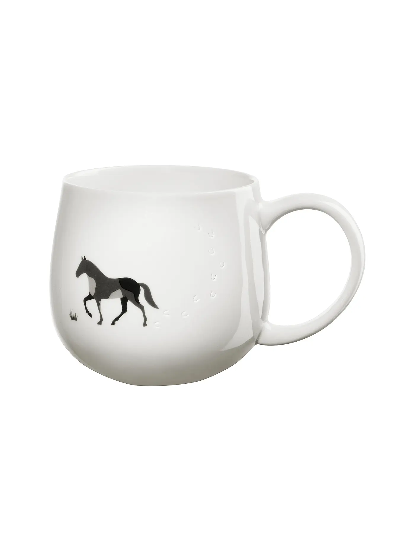 ASA SELECTION | Henkelbecher 0,4l MAGU-FOOTPRINTS Dog | weiss