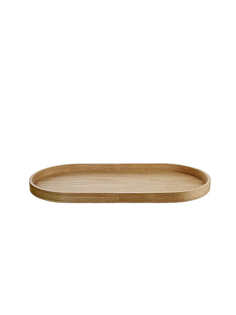 ASA SELECTION | Holzblatte oval 35,5x16,5cm Eiche Braun | Hellbraun