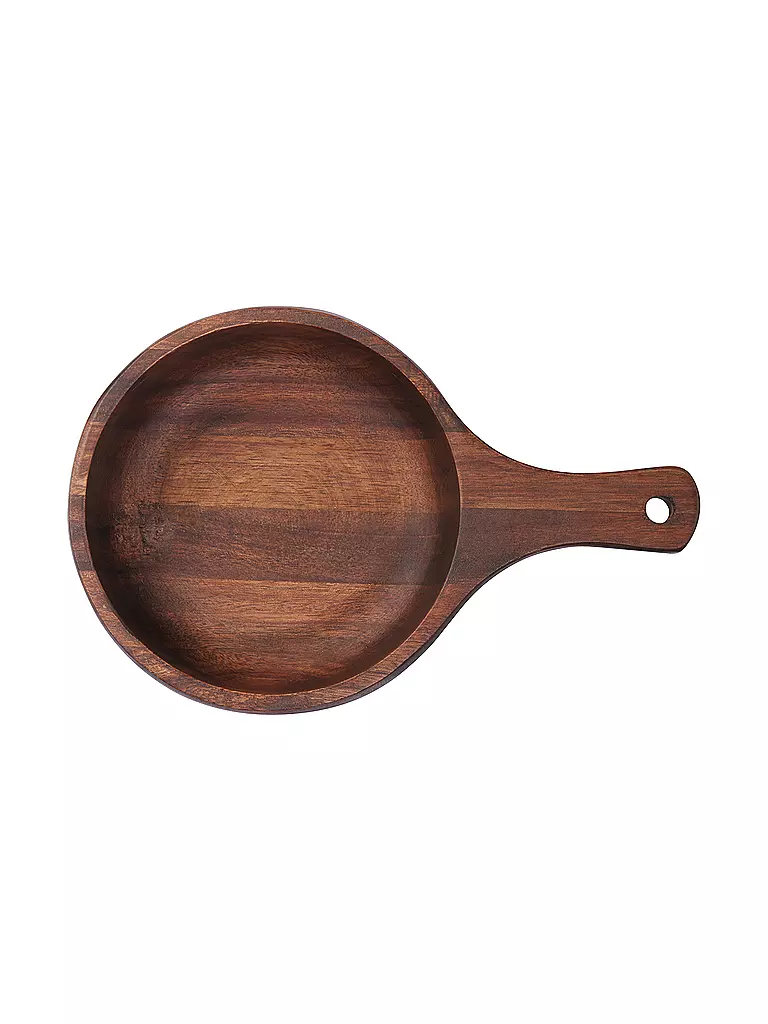 ASA SELECTION | Holzschale mit Griff "Wood" 22,5x14,5cm (Akazie Massiv) | braun