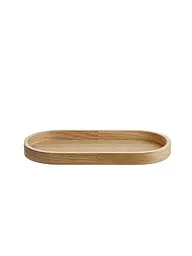 ASA SELECTION | Holztablett oval 23x11cm Eiche Schwarz | Hellbraun