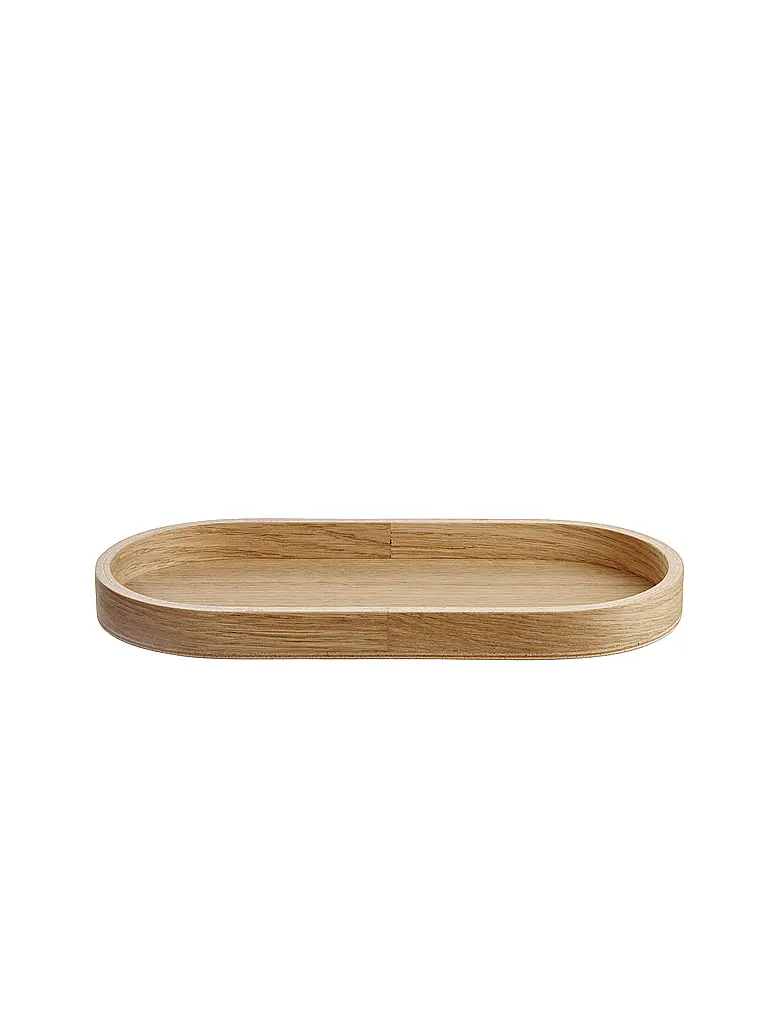 ASA SELECTION | Holztablett oval 23x11cm Eiche Braun  | Hellbraun