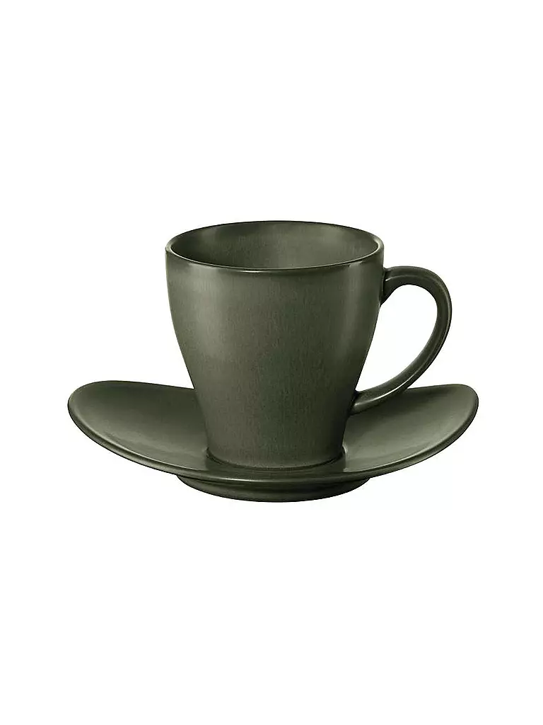 ASA SELECTION | Kaffeetasse mit Untertasse "Cuba" 0,2l (Verde) | grün