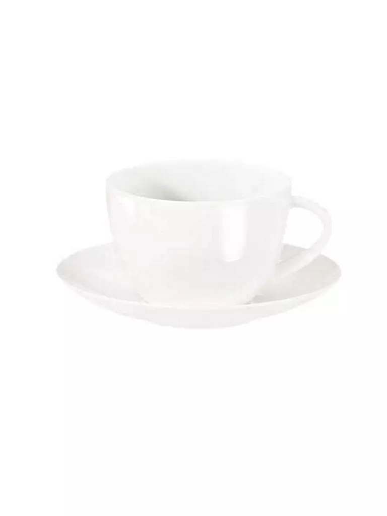 ASA SELECTION | Kaffeetasse mit Untertasse  "A Table Fine" 0,2l | weiss