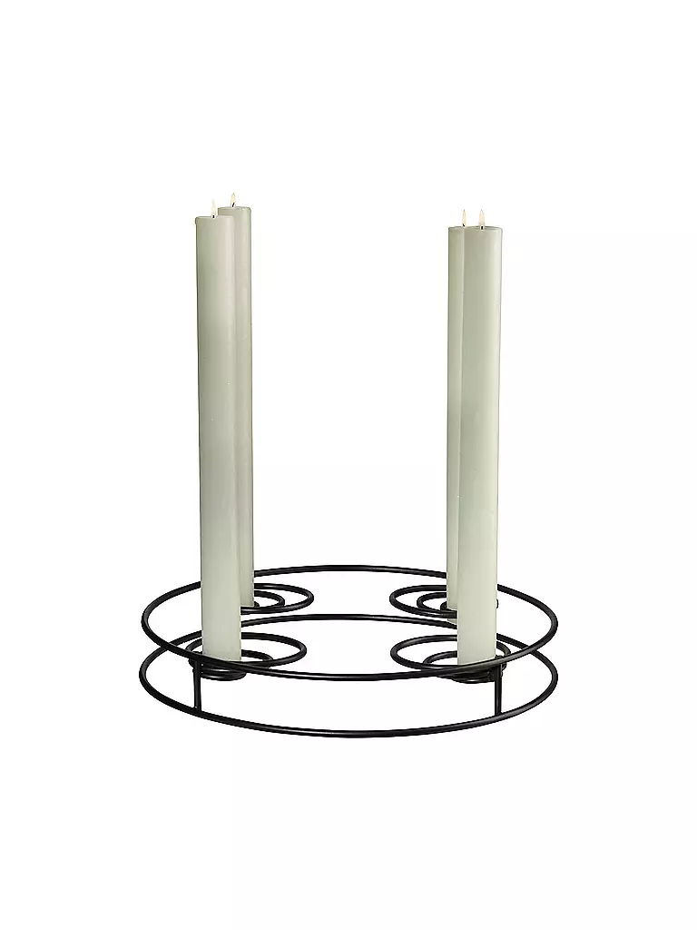 ASA SELECTION | Kerzenständer rund | schwarz