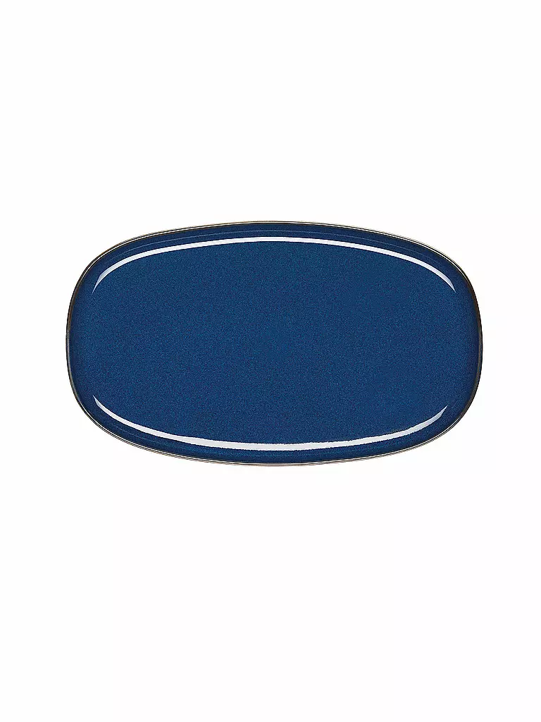 ASA SELECTION | Platte oval 31x18cm  Saisons Midnight Blue | dunkelblau